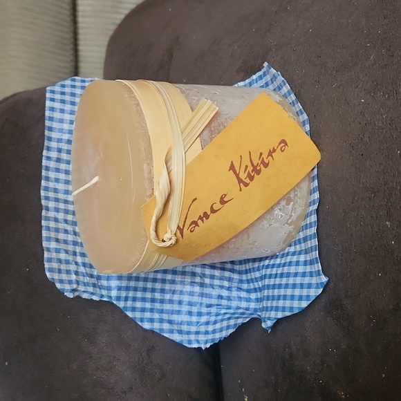 Vance Kitira Timber Unscented Pillar Candle - Picture 1 of 5